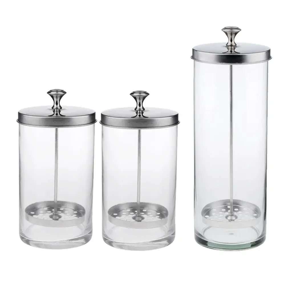 3xDisinfection Jar Container Glass Tool Jar for Salon Barber - My Store