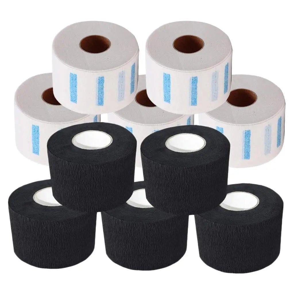 5x Barber Neck Ruffle Roll Paper Disposable Haircut Collar Hair Salon Accs - My Store