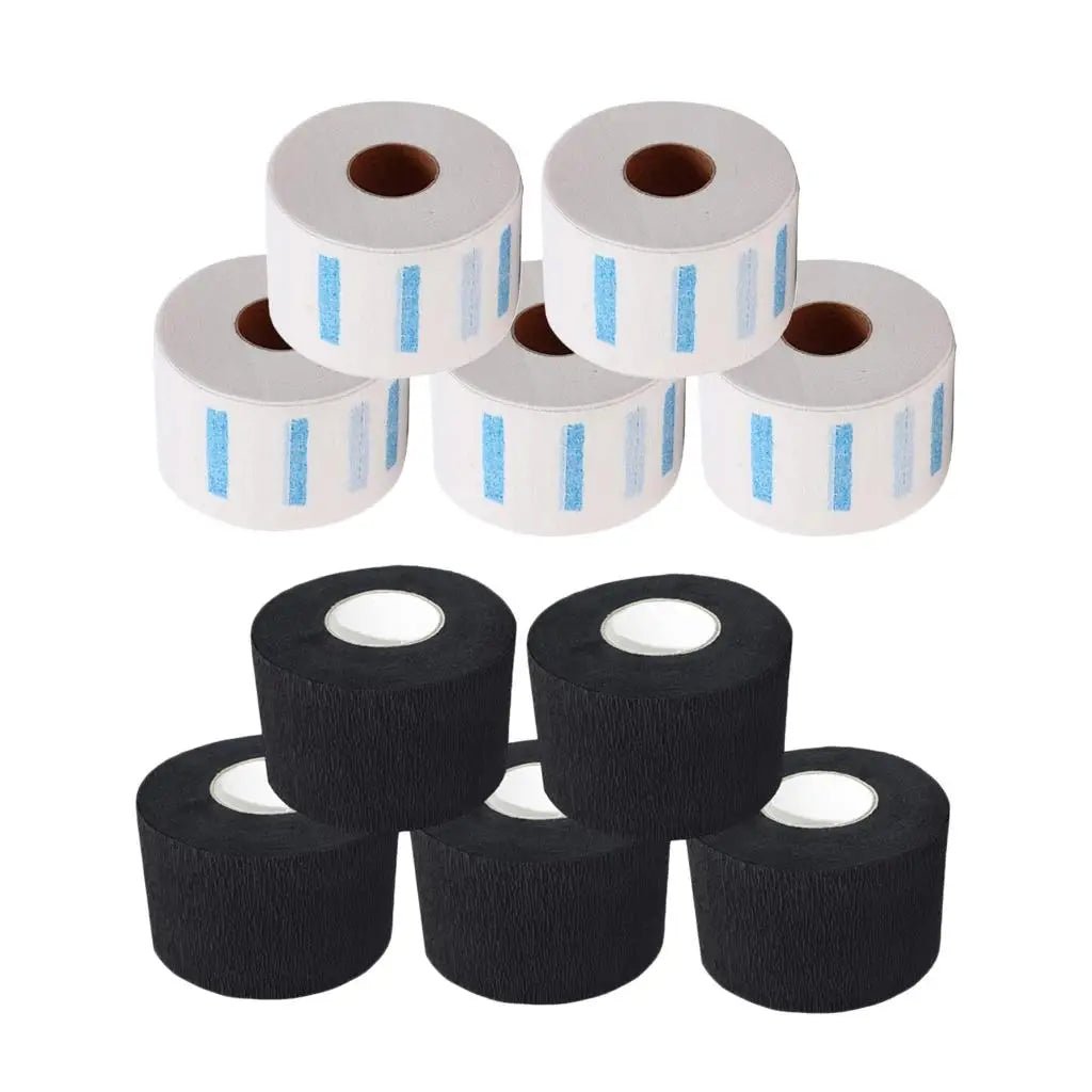 5x Barber Neck Ruffle Roll Paper Disposable Haircut Collar Hair Salon Accs - My Store