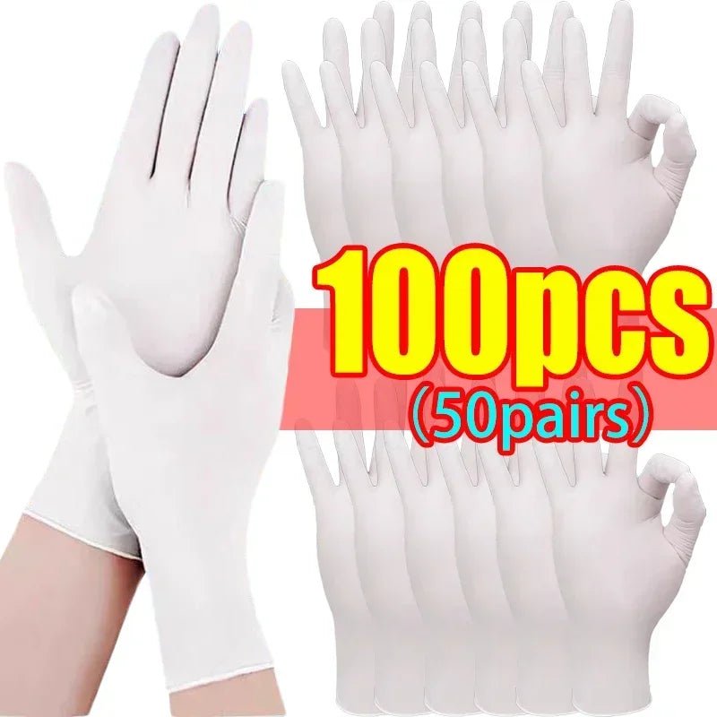 Black Nitrile PVC Gloves Strong Gloves Disposable for Housework Dish Washing Car Industry Gardening Pet Care Baking Cooking Tool - My Store