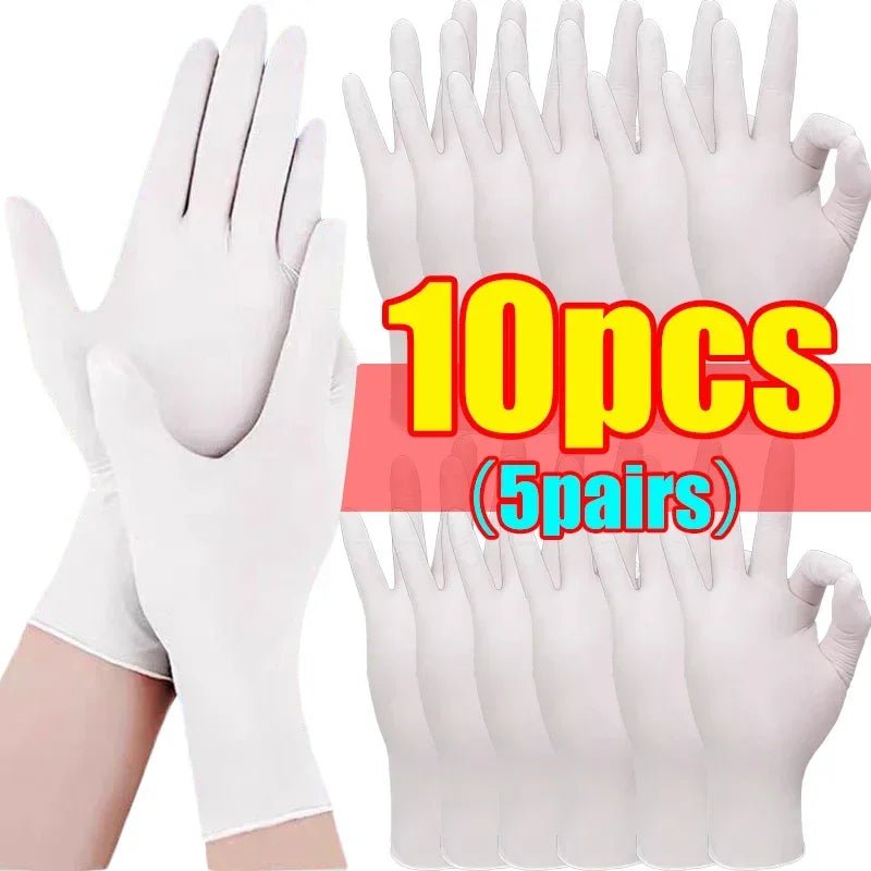 Black Nitrile PVC Gloves Strong Gloves Disposable for Housework Dish Washing Car Industry Gardening Pet Care Baking Cooking Tool - My Store