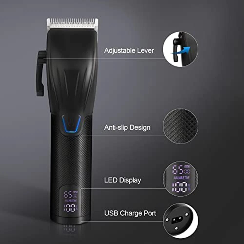 Hair Clippers for Men,Professional Hair Cutting Kit,Cordless Barber Clipper and T - Blade Beard Trimmer Set - My Store