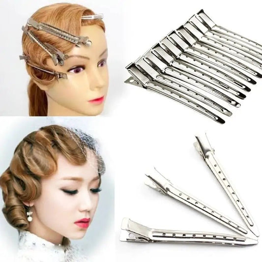 Hairdressing Hair Clips Barber Metal Clip Curly Hairpin Barrettes Crocodile Hair Clips Fluffy Hair Root Salon Haircut Bobby Pin - My Store