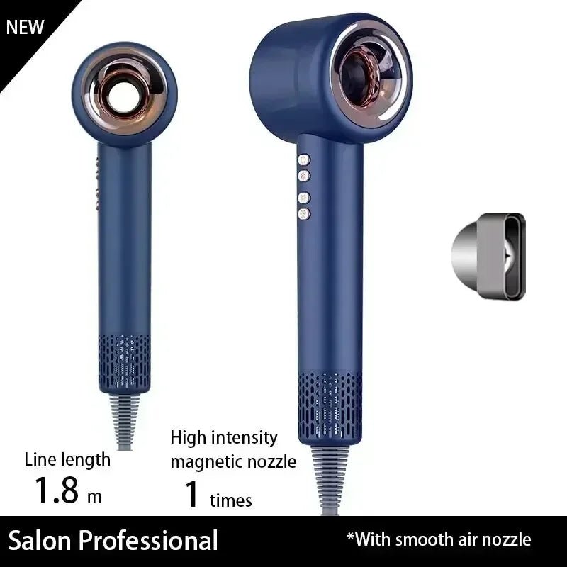 Professional Leafless Hair Dryer 1600w Powerful Super Blow Dryer 220v Salon/Barber 11000RPM High Speed Wind Negative Ions - My Store