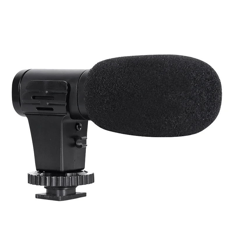 Video Microphone On - Camera Mini Condenser Record Interview Vlog Mic for Phone DSLR Camera 3.5mm Microphone - My Store